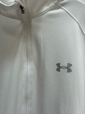 Under Armour White Quarter-Zip Performance Pullover